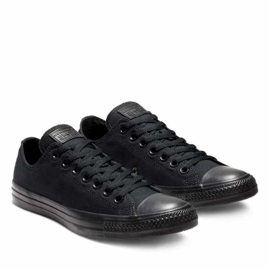 Мъжки маратонки Converse Lifestyle Chuck Taylor All Star Mono Canvas Trainers Черно 001 Converse Lifestyle Chuck Taylor All Star Mono Canvas Trainers Черно 001 Мъжки маратонки