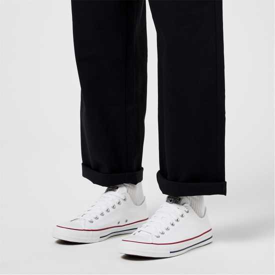 Мъжки маратонки Converse Lifestyle Chuck Ox Canvas Trainers Бяло 102 Converse Lifestyle Chuck Ox Canvas Trainers Бяло 102 Мъжки маратонки