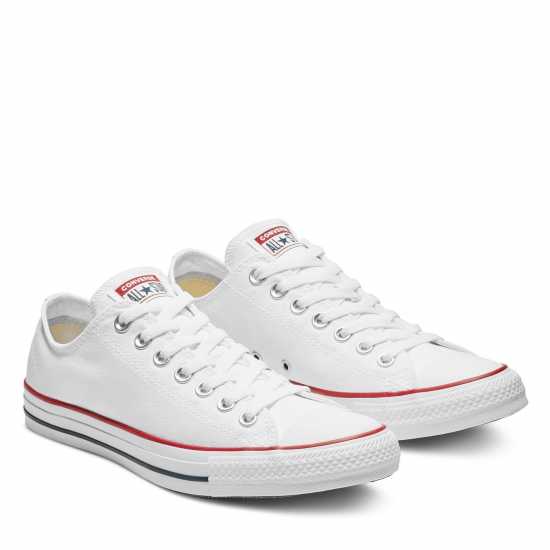 Мъжки маратонки Converse Lifestyle Chuck Ox Canvas Trainers Бяло 102 Converse Lifestyle Chuck Ox Canvas Trainers Бяло 102 Мъжки маратонки