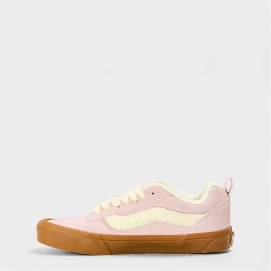 Vans Adults Knu Skool Gum Sepia Rose Canvas Trainers  