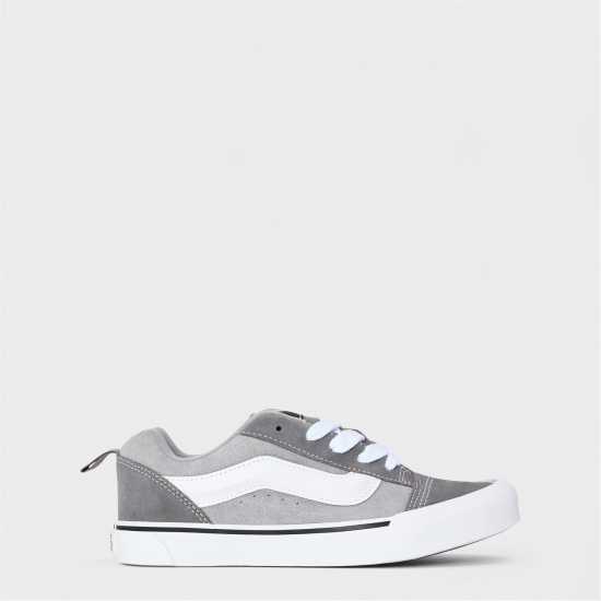 Vans Knu Skool Black/white Canvas Trainers Сиво/Бяло 