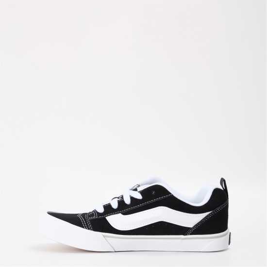 Vans Knu Skool Black/White Canvas Trainers Черно/Бяло 