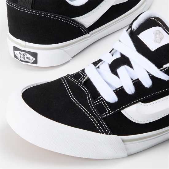 Vans Knu Skool Black/White Canvas Trainers Черно/Бяло 