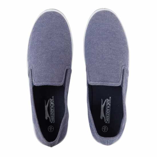 Slazenger Платнени Обувки Mens Slip On Canvas Shoes  - Мъжки текстилни маратонки и платненки