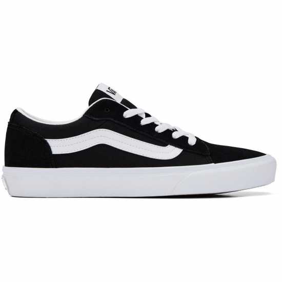 Vans Mens Vero Canvas Trainers Black/White Vans Mens Vero Canvas Trainers Black/White
