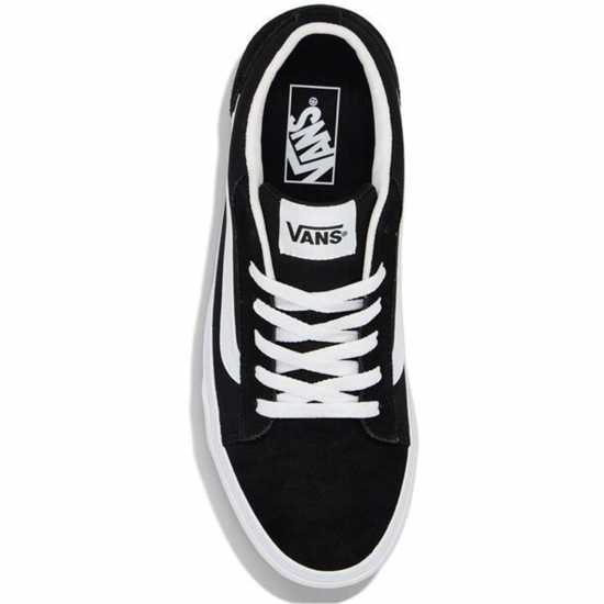 Vans Mens Vero Canvas Trainers Black/White Vans Mens Vero Canvas Trainers Black/White