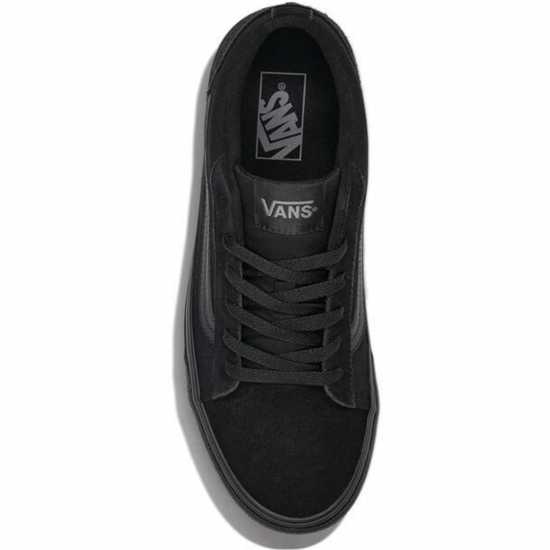 Vans Mens Vero Canvas Trainers Black/Black 