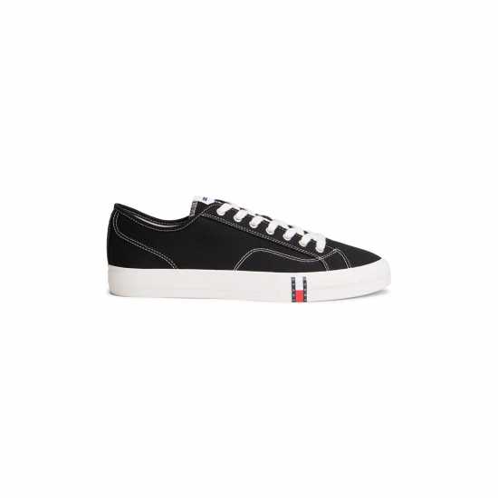 Tommy Jeans Men's Canvas Trainers Black 