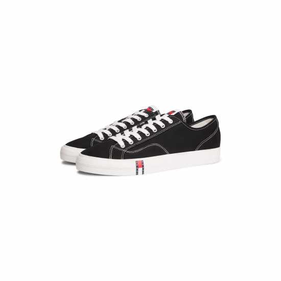 Tommy Jeans Men's Canvas Trainers Black 