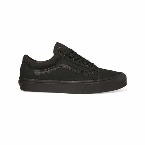 Vans Платнени Ниски Обувки Old Skool Canvas Low Top Mens Black/Black 