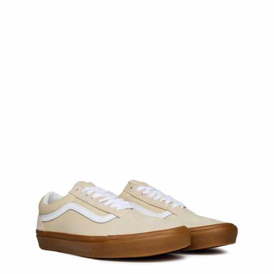 Vans Платнени Ниски Обувки Old Skool Canvas Low Top Mens Oat/Gum 