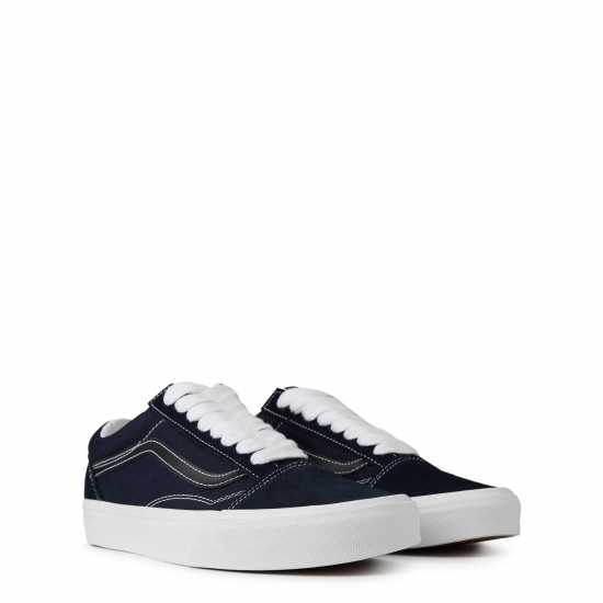 Vans Платнени Ниски Обувки Old Skool Canvas Low Top Mens Blue 