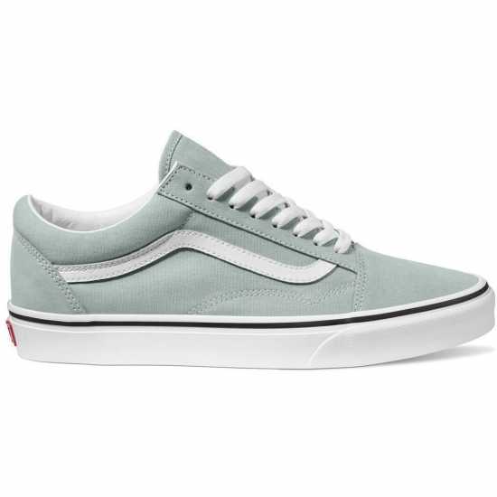 Vans Платнени Ниски Обувки Old Skool Canvas Low Top Mens Чисто сиво 