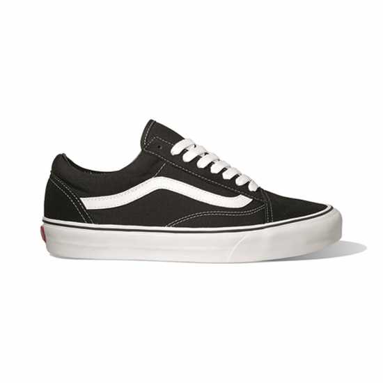Vans Платнени Ниски Обувки Old Skool Canvas Low Top Mens Black/White 