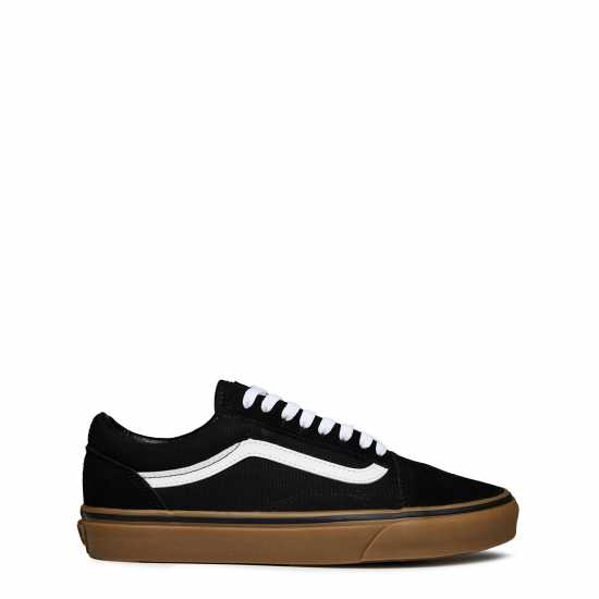 Vans Платнени Ниски Обувки Old Skool Canvas Low Top Mens Black/Gum 