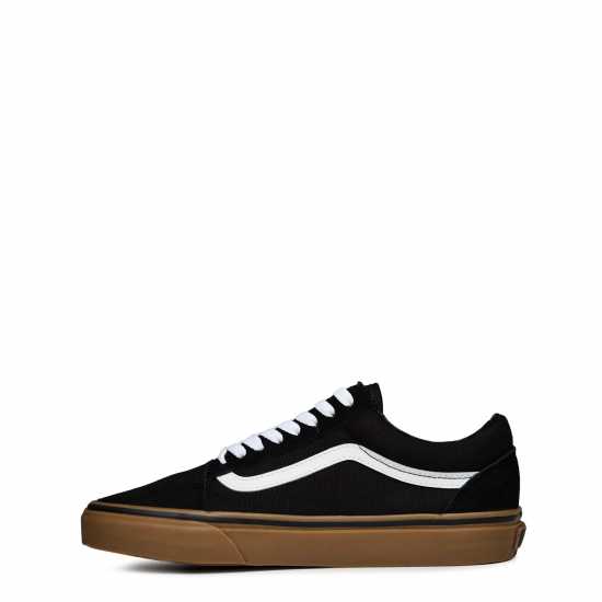 Vans Платнени Ниски Обувки Old Skool Canvas Low Top Mens Black/Gum 