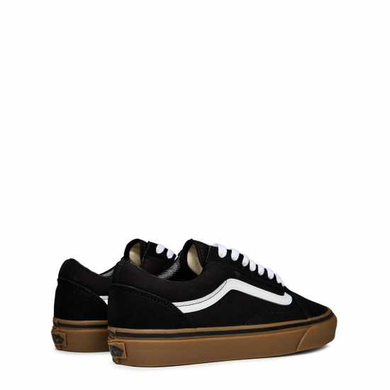 Vans Платнени Ниски Обувки Old Skool Canvas Low Top Mens Black/Gum 