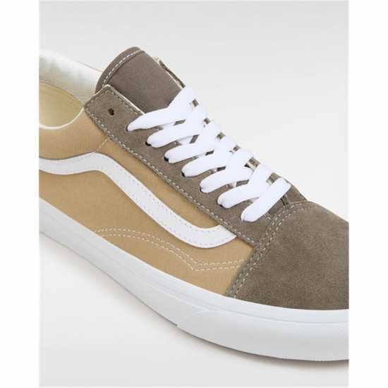 Vans Платнени Ниски Обувки Old Skool Canvas Low Top Mens Block Brown Vans Платнени Ниски Обувки Old Skool Canvas Low Top Mens Block Brown