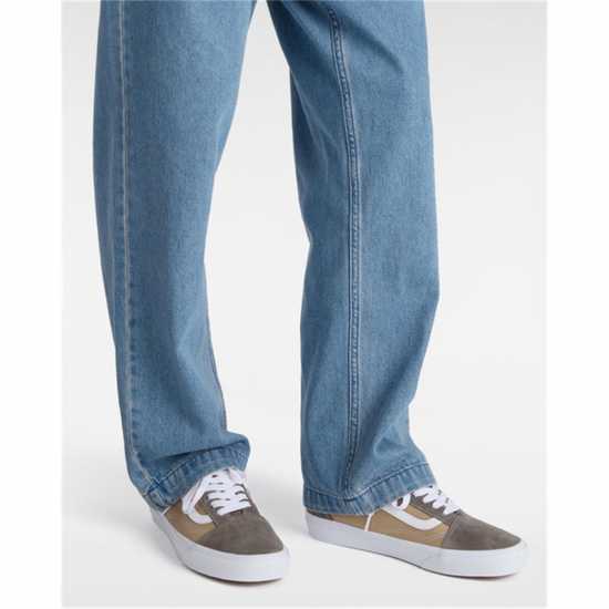 Vans Платнени Ниски Обувки Old Skool Canvas Low Top Mens Block Brown Vans Платнени Ниски Обувки Old Skool Canvas Low Top Mens Block Brown