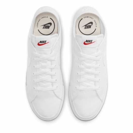 Мъжки текстилни маратонки и платненки Nike Court Legacy Canvas Men's Shoes Бяло/Бяло Nike Court Legacy Canvas Men's Shoes Бяло/Бяло Мъжки текстилни маратонки и платненки