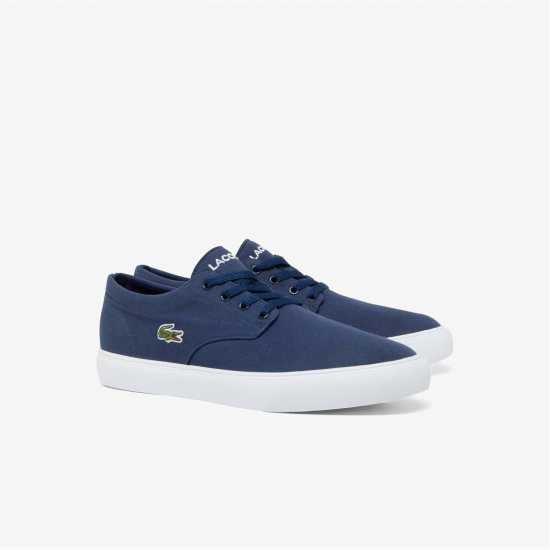 Lacoste Men's Canvas Low-Top Trainers Морско син 092 