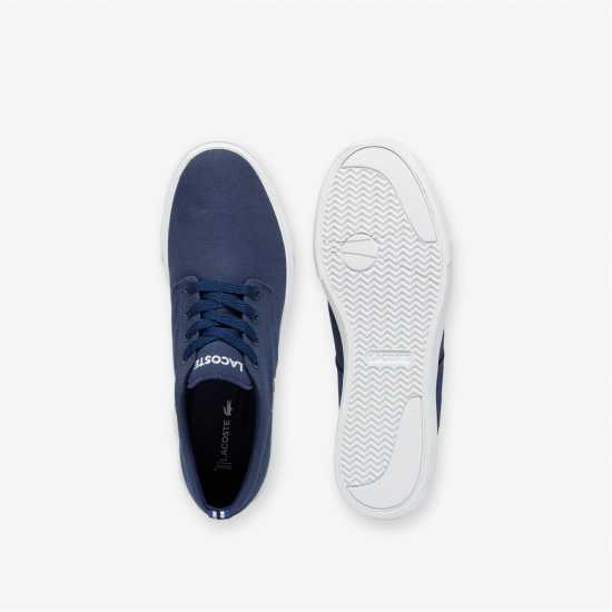 Lacoste Men's Canvas Low-Top Trainers Морско син 092 