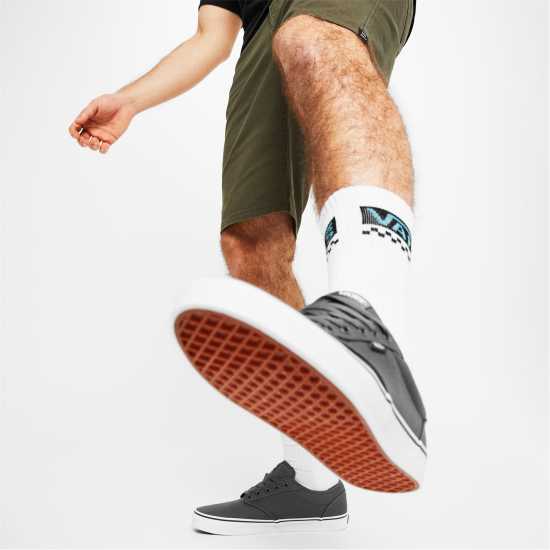 Vans Платненки Atwood Canvas Trainers Mens Певтър/Бял Мъжки текстилни маратонки и платненки