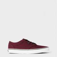 Мъжки текстилни маратонки и платненки Vans Платненки Atwood Canvas Trainers Mens Oxblood/White Vans Платненки Atwood Canvas Trainers Mens Oxblood/White Мъжки текстилни маратонки и платненки
