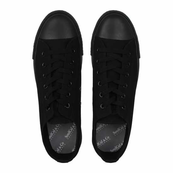 Мъжки текстилни маратонки и платненки Soulcal Ниски Мъжки Маратонки Canvas Low Trainers Mens Черно/Черно Soulcal Ниски Мъжки Маратонки Canvas Low Trainers Mens Черно/Черно Мъжки текстилни маратонки и платненки