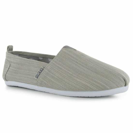 Мъжки текстилни маратонки и платненки Soulcal Long Beach Canvas Slip Ons Mens Сиво Soulcal Long Beach Canvas Slip Ons Mens Сиво Мъжки текстилни маратонки и платненки