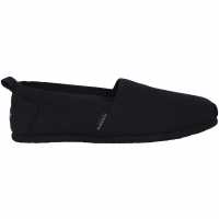 Soulcal Мъжки Обувки Без Връзки Long Beach Mens Canvas Slip Ons Black/Black Мъжки текстилни маратонки и платненки