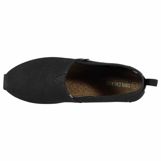 Soulcal Long Beach Canvas Slip Ons Mens Морска синьо Мъжки текстилни маратонки и платненки