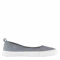Soulcal Canvas Ballet Trainers Ladies