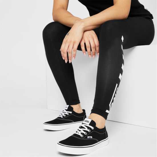 Vans Ниски Маратонки Doheny Canvas Low Trainers Womens Черно/Бяло Дамски платненки и гуменки