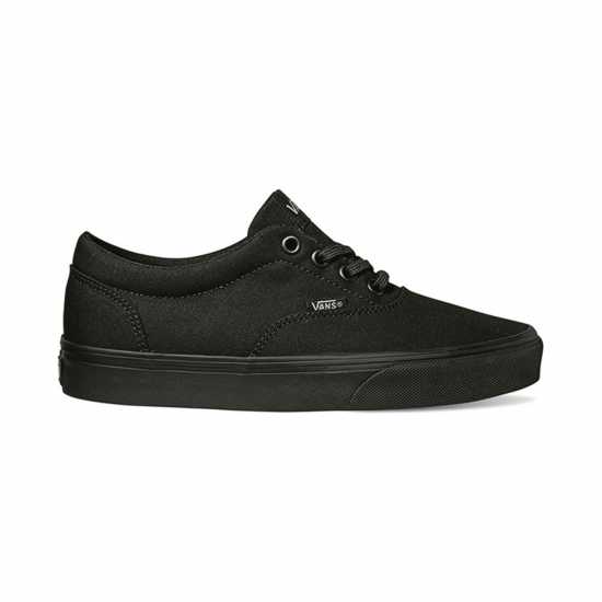 Vans Ниски Маратонки Doheny Canvas Low Trainers Womens Черен Моно Дамски платненки и гуменки