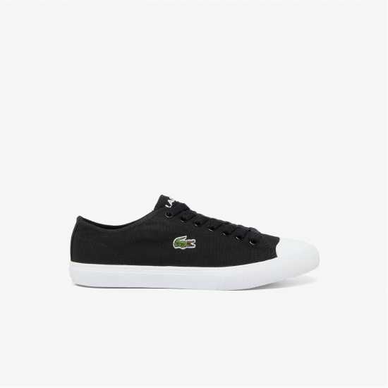 Lacoste Women's Deuce Base Canvas Low-Top Trainers Черно 