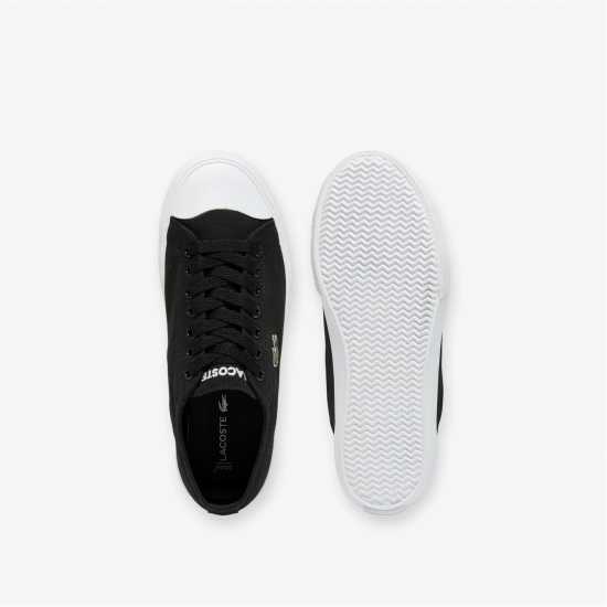 Lacoste Women's Deuce Base Canvas Low-Top Trainers Черно 