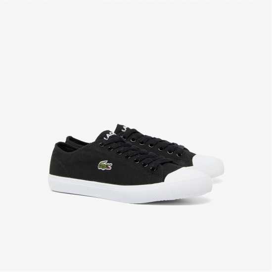 Lacoste Women's Deuce Base Canvas Low-Top Trainers Черно 