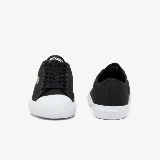 Lacoste Women's Deuce Base Canvas Low-Top Trainers Черно 