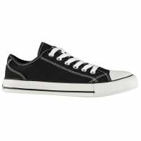 Soulcal Ниски Дамски Платненки Canvas Low Ladies Canvas Shoes Black Дамски платненки и гуменки