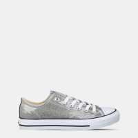 Soulcal Canvas Low Shoes Womens Silver Soulcal Canvas Low Shoes Womens