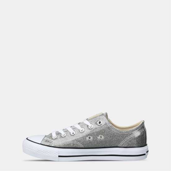 Soulcal Canvas Low Shoes Womens Silver Soulcal Canvas Low Shoes Womens