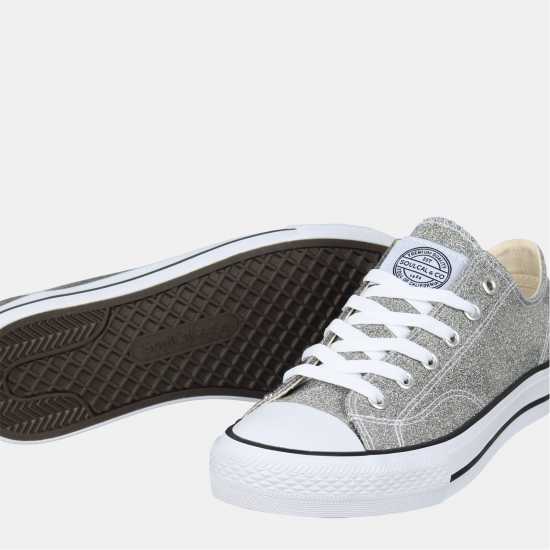 Soulcal Canvas Low Shoes Womens Silver Soulcal Canvas Low Shoes Womens
