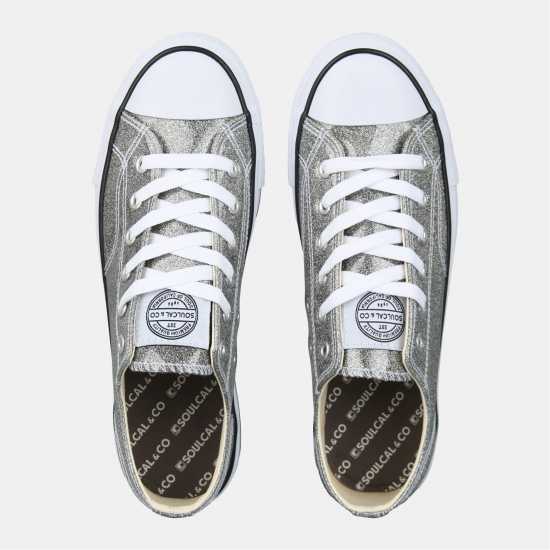 Soulcal Canvas Low Shoes Womens Silver Soulcal Canvas Low Shoes Womens