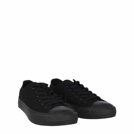 Soulcal Canvas Low Shoes Womens Черно/Черно Дамски платненки и гуменки