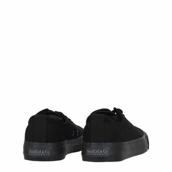 Soulcal Canvas Low Shoes Womens Черно/Черно Дамски платненки и гуменки
