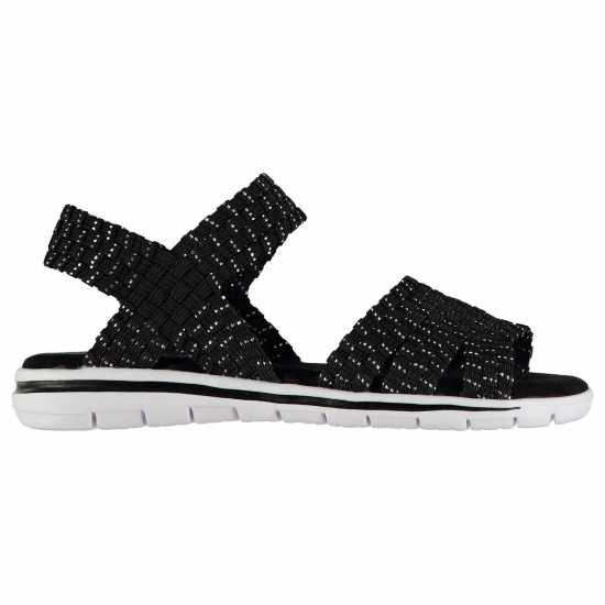 Дамски Сандали Emilio Luca Sparkle Ladies Sandals Black/Black Дамски сандали и джапанки