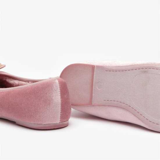 Velvet Ballerina Slippers None Дамски обувки