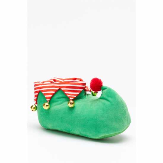 Jingle Bell Elf Green Slippers  Подаръци и играчки