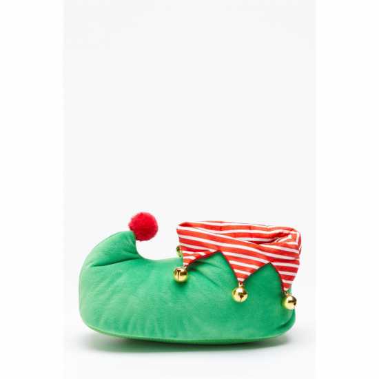 Jingle Bell Elf Green Slippers  Подаръци и играчки